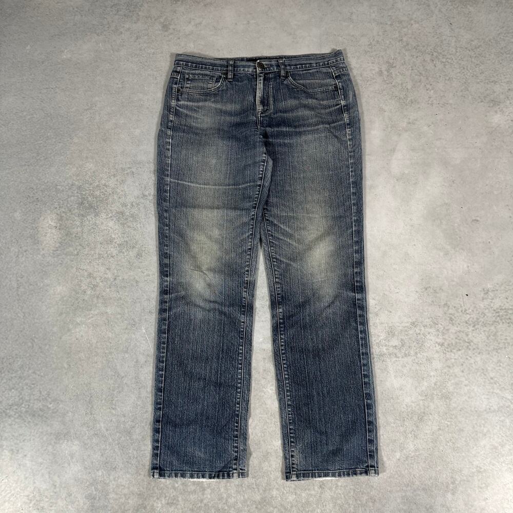 Calvin Klein Straight Jeans Medium Wash - Size: 31/12